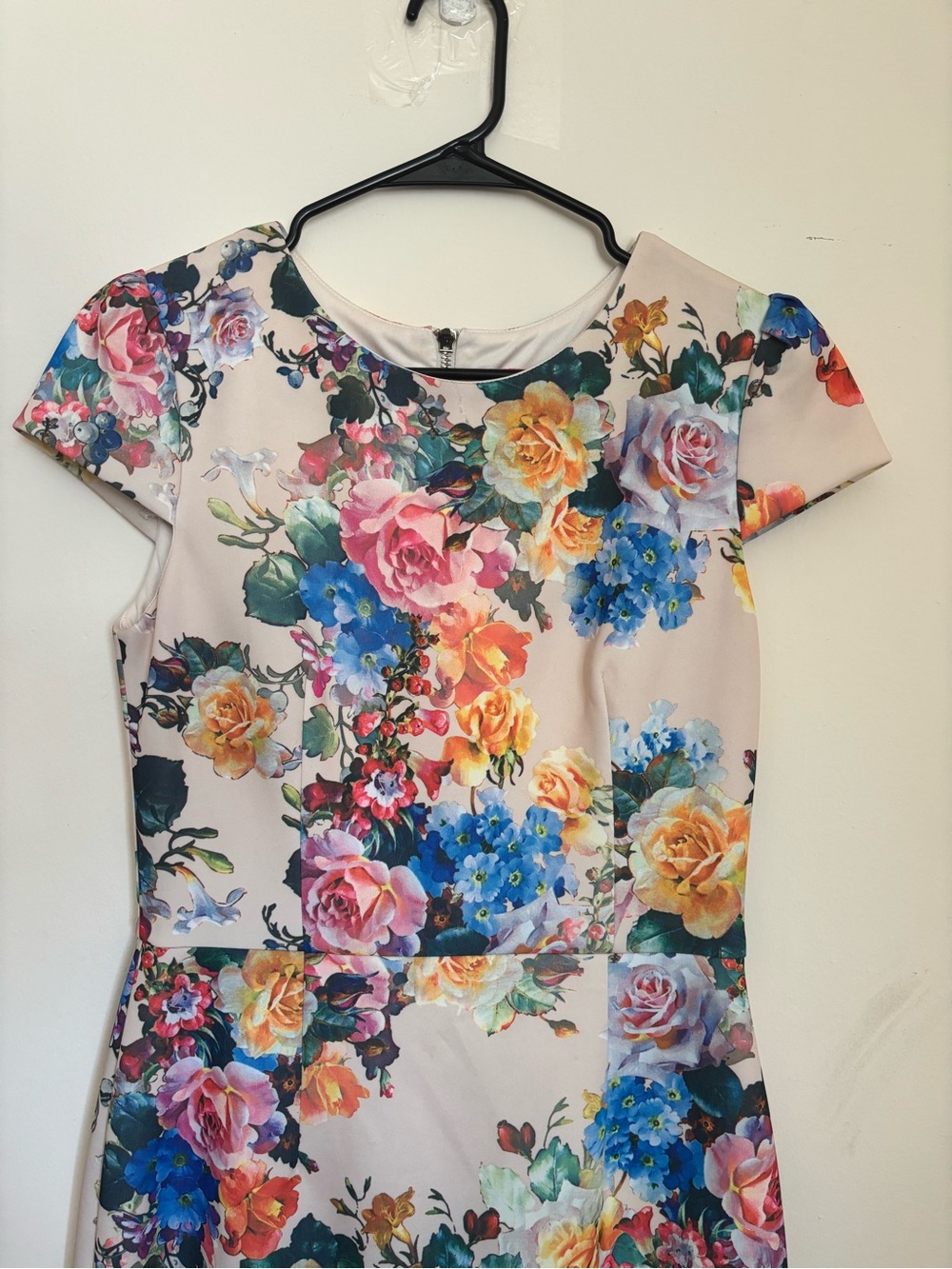 Betsey Johnson Floral Sheath Midi Dress Size 6 Multicolor - Picture 10 of 10